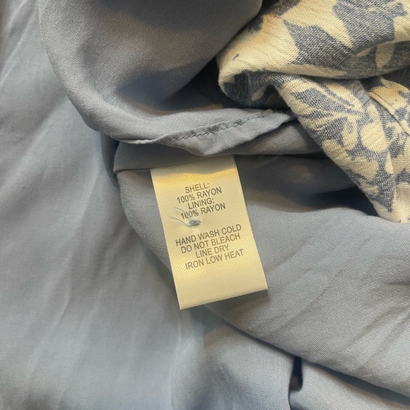 Lulu’s Floral in This Together Dusty Blue Floral Print Wrap Dress - Picture 13 of 14